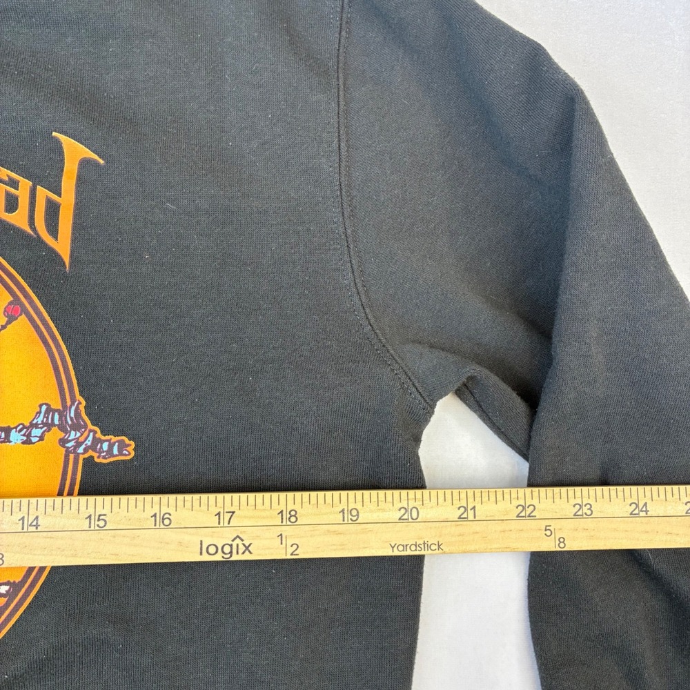 Grateful Dead Sweatshirt Mens Medium Black Bertha Skull Roses Graphic Pullover - Picture 5 of 7